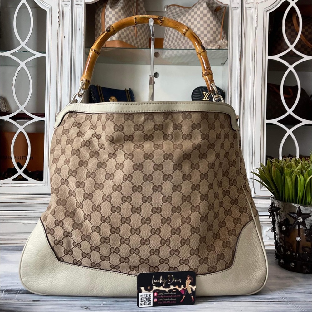 Gucci Diana GG canvas Bamboo handle